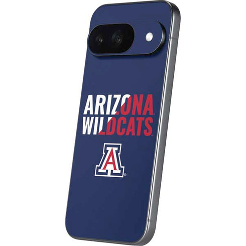 University of Arizona Wildcats Logo Split Blue Google Pixel 9 Skin